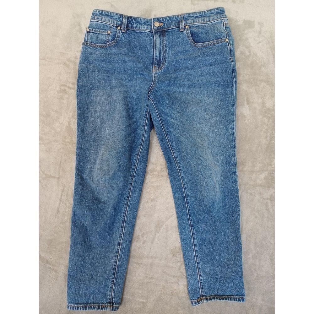 Talbots Jeans Sz 10P Everyday Relaxed Straight‎ Boyfriend Stretch Preppy Casual